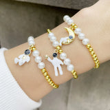 Astronaut Model Bracelet Star Moon Beads Women Jewelry