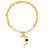 Astronaut Model Bracelet Star Moon Beads Women Jewelry