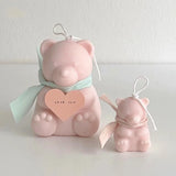 Lovely Bear Silicone Mould For Aromatherapy Candle Mold DIY Crafts