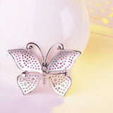 Zircon Butterfly Brooch Pins Christmas Party Jewelry for Women