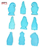 Cartoon Gnome Keychain Silicone Mold Epoxy Resin Craft DIY Jewelry Making