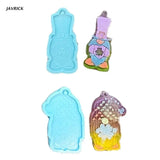 Cartoon Gnome Keychain Silicone Mold Epoxy Resin Craft DIY Jewelry Making