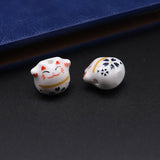 12mm Plutus Cat Ceramic Beads For Jewelry Making