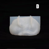 Cat Mold 3D Gypsum Plaster Soap Resin DIY Craft