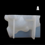 Cat Mold 3D Gypsum Plaster Soap Resin DIY Craft
