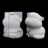 Cat Mold 3D Gypsum Plaster Soap Resin DIY Craft