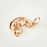 Lovely Charm Pendant 585 Rose Jewelry Necklace Pendant Gift