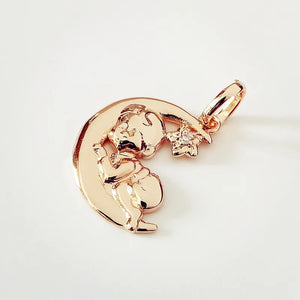Lovely Charm Pendant 585 Rose Jewelry Necklace Pendant Gift