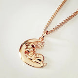 Lovely Charm Pendant 585 Rose Jewelry Necklace Pendant Gift