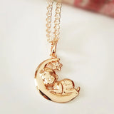 Lovely Charm Pendant 585 Rose Jewelry Necklace Pendant Gift