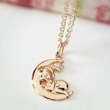Lovely Charm Pendant 585 Rose Jewelry Necklace Pendant Gift