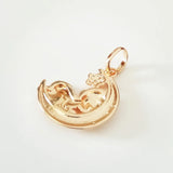 Lovely Charm Pendant 585 Rose Jewelry Necklace Pendant Gift