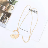Golden Fish Animal Pendant Necklace for Women