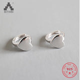 925 Silver Heart Hoop Earrings for Women, Jewelry Gift