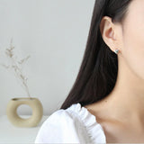 925 Silver Heart Hoop Earrings for Women, Jewelry Gift