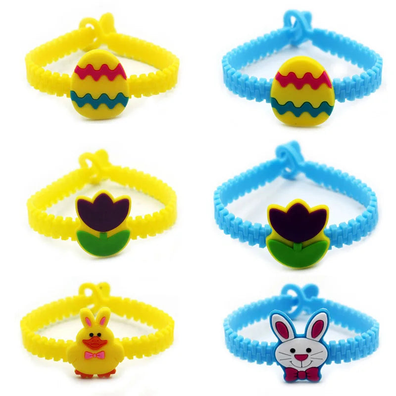 Easter Rabbit Rubber Bangle Animal Bracelet Kids Gift Favor