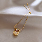 Lovely Heart Charm Bracelet for Women Top Creativity Jewelry