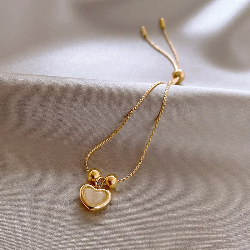 Lovely Heart Charm Bracelet for Women Top Creativity Jewelry
