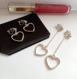 Lovely Heart Clip Earrings for Women