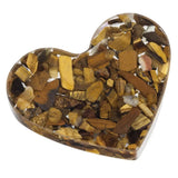 Heart Shape Crystal Stone Drawer Knobs Resin Gravels Pulls Handles