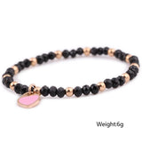 Heart Shape Pendant Stainless Steel Bracelet