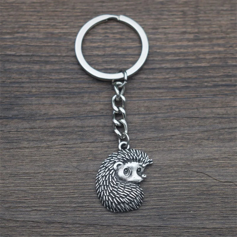 Cute Hedgehog Keychain Animal Jewelry for Car Keys