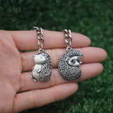Cute Hedgehog Keychain Animal Jewelry for Car Keys