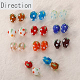 Ins Wind Strawberry Czech Beads Glass Loose DIY Bracelet Jewelry Materials