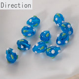 Ins Wind Strawberry Czech Beads Glass Loose DIY Bracelet Jewelry Materials