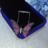 Butterfly Ring Open Rings Women Cubic Zirconia Jewelry
