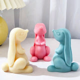 Long Ear Rabbit Scented Candle Silicone Mold