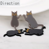 Acrylic Lucky Cat Long Tail Pendant for DIY Earrings