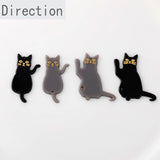Acrylic Lucky Cat Long Tail Pendant for DIY Earrings