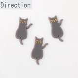 Acrylic Lucky Cat Long Tail Pendant for DIY Earrings