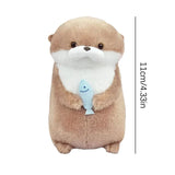 Cute Otters Plush Keychain for Backpacks