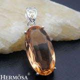 Oval Amethyst Topaz Necklace Pendant - Hot Mother's Jewelry