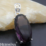 Oval Amethyst Topaz Necklace Pendant - Hot Mother's Jewelry