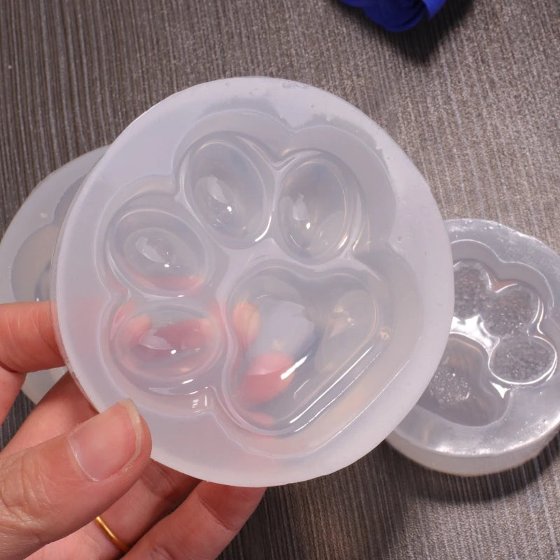 Paw Silicone Mold Keychain for DIY Desserts Cupcake Decor