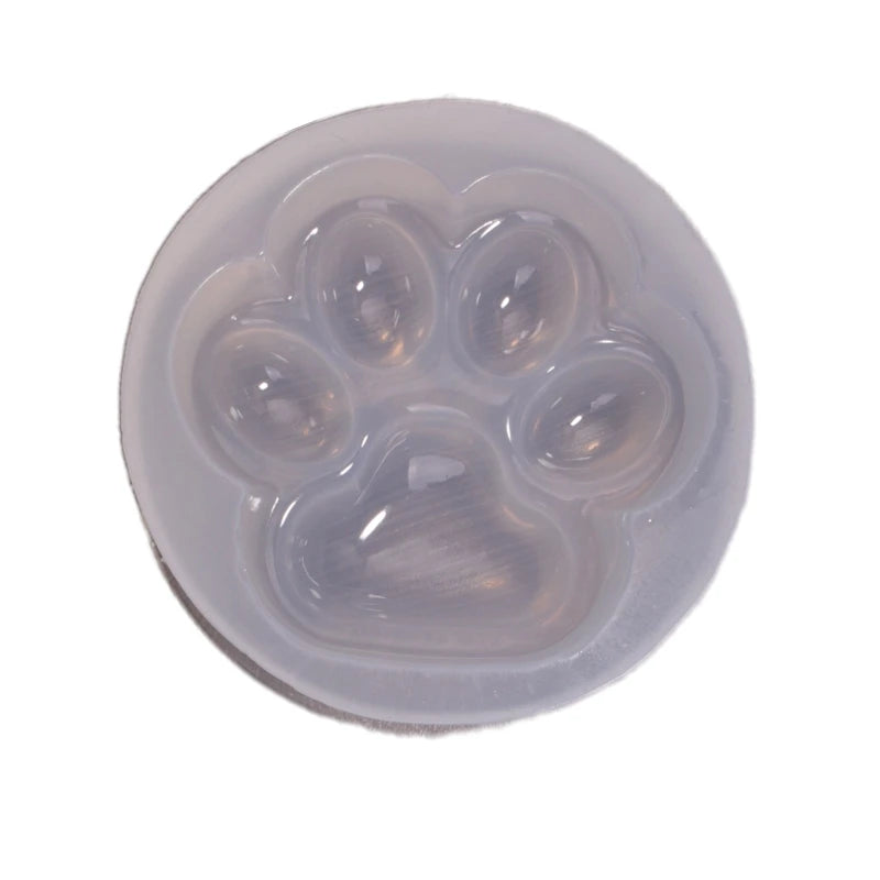 Paw Silicone Mold Keychain for DIY Desserts Cupcake Decor