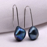 Freshwater Baroque Pearl 925 Sterling Silver Earrings