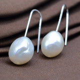 Freshwater Baroque Pearl 925 Sterling Silver Earrings