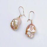 Purple Baroque Pearl 14k Earrings - DIY Wedding Jewelry
