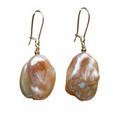 Purple Baroque Pearl 14k Earrings - DIY Wedding Jewelry