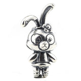 Rabbit Animal Charm Beads 925 Silver for Bracelet Jewelry Making