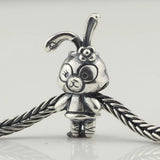 Rabbit Animal Charm Beads 925 Silver for Bracelet Jewelry Making