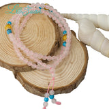 Romantic Rose Quartz Bangles for Women 0165