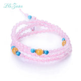Romantic Rose Quartz Bangles for Women 0165