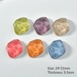 Diamond Section Wave Resin Patch DIY Earrings Hair Accessories 10pcs