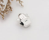 Sterling Silver Cactus Beads for Bracelets & Bangles - Friendship Charm