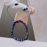 Braided Rope Glass Eye Crystal Bead Bracelets